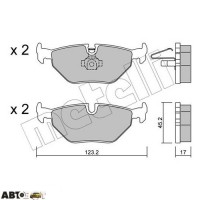 Тормозные колодки METELLI 22-0261-0