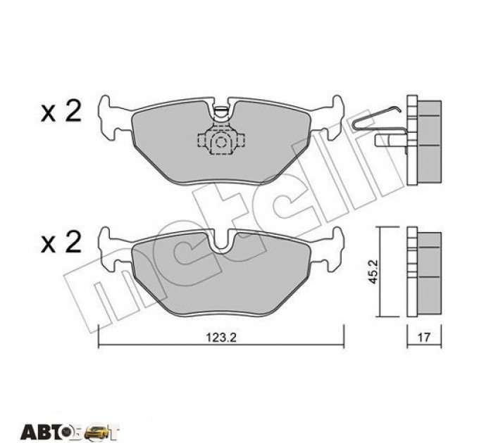 Тормозные колодки METELLI 22-0261-0, цена: 892 грн.