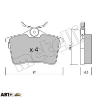 Тормозные колодки METELLI 22-0816-0