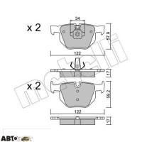 Тормозные колодки METELLI 22-0644-4