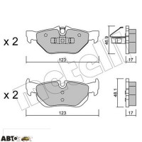 Тормозные колодки METELLI 22-0642-0