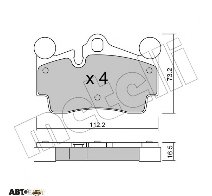 Тормозные колодки METELLI 22-0655-0, цена: 2 447 грн.