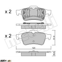 Гальмівні колодки METELLI 22-0337-0