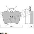 Тормозные колодки METELLI 22-0602-0, цена: 1 414 грн.