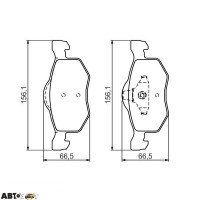 Гальмівні колодки Bosch 0 986 494 361