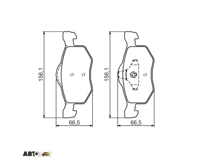 Тормозные колодки Bosch 0 986 494 361, цена: 2 679 грн.