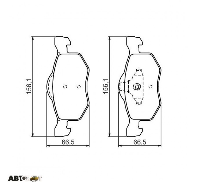 Тормозные колодки Bosch 0 986 494 361, цена: 1 459 грн.