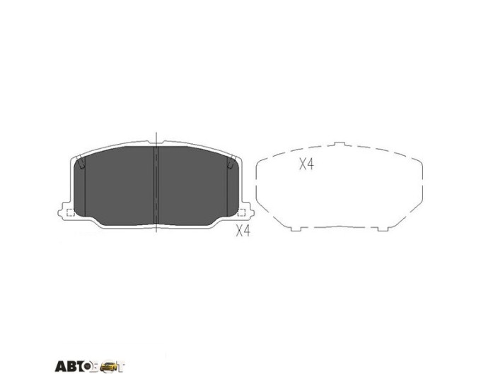 Тормозные колодки KAVO PARTS KBP-9036, цена: 1 890 грн.