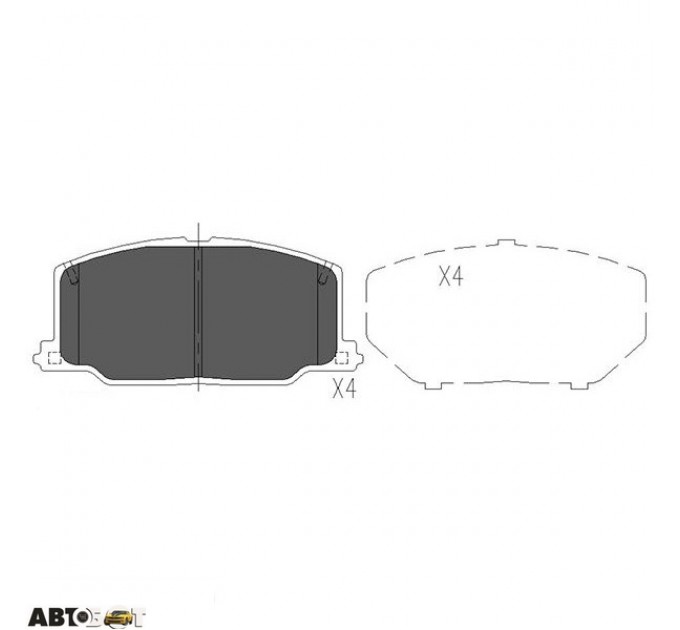 Тормозные колодки KAVO PARTS KBP-9036, цена: 1 029 грн.