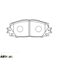 Гальмівні колодки KAVO PARTS KBP-9140