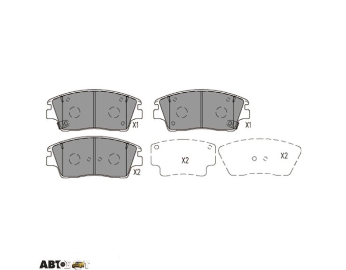 Тормозные колодки KAVO PARTS KBP-4030, цена: 2 352 грн.