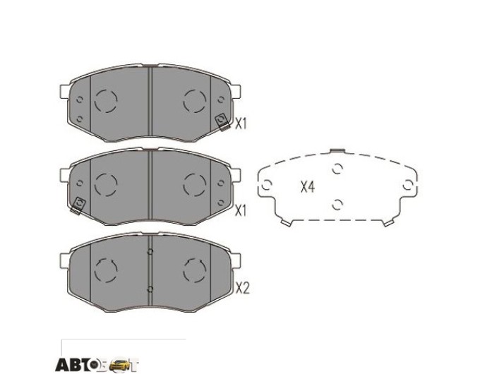 Тормозные колодки KAVO PARTS KBP-4025, цена: 2 027 грн.