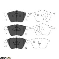 Гальмівні колодки KAVO PARTS KBP-4569