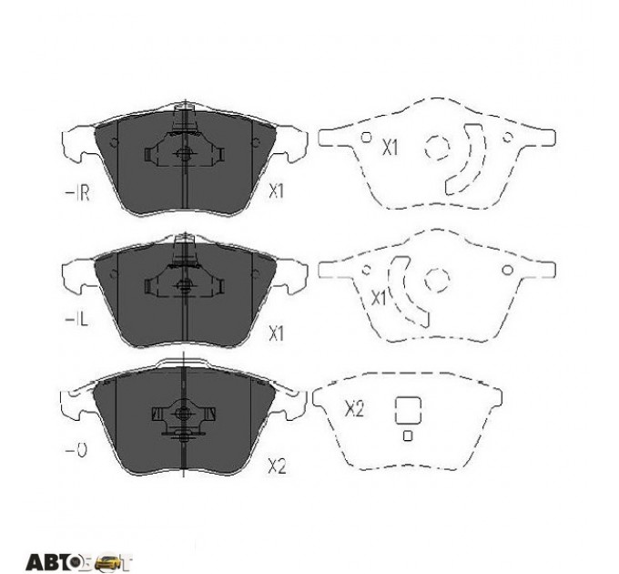 Гальмівні колодки KAVO PARTS KBP-4569, ціна: 1 547 грн.