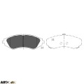 Тормозные колодки KAVO PARTS KBP-1008, цена: 1 654 грн.