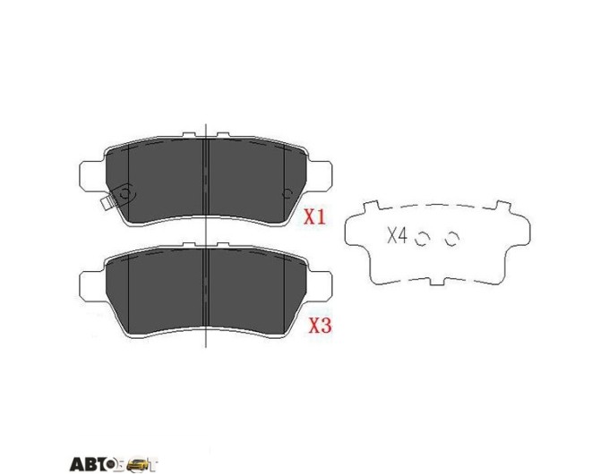 Тормозные колодки KAVO PARTS KBP-6575, цена: 1 386 грн.
