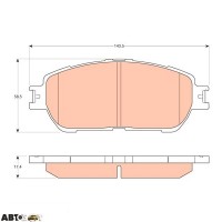 Тормозные колодки TRW GDB3612