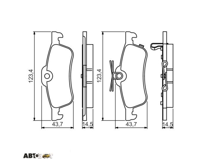 Тормозные колодки Bosch 0 986 495 359, цена: 1 932 грн.