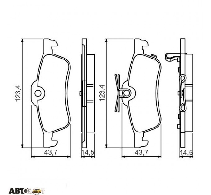 Тормозные колодки Bosch 0 986 495 359, цена: 1 052 грн.