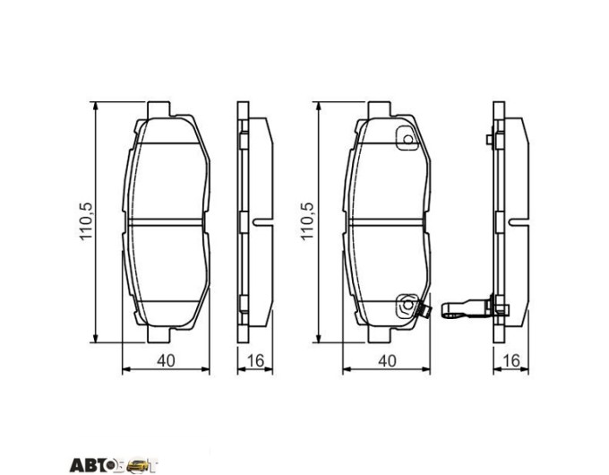 Тормозные колодки Bosch 0 986 495 135, цена: 2 260 грн.