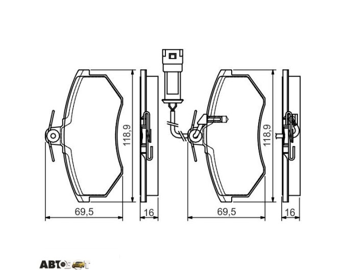 Тормозные колодки Bosch 0 986 495 142, цена: 2 490 грн.