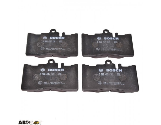 Тормозные колодки Bosch 0 986 495 138, цена: 2 521 грн.