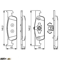 Тормозные колодки Bosch 0 986 495 334