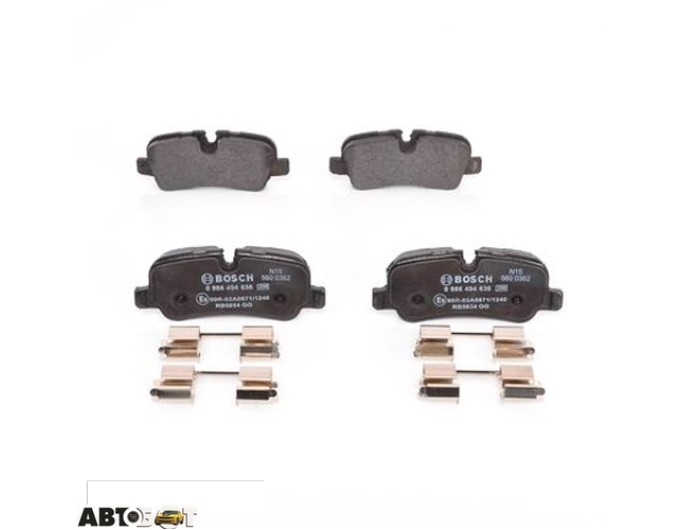 Тормозные колодки Bosch 0 986 494 636, цена: 3 335 грн.