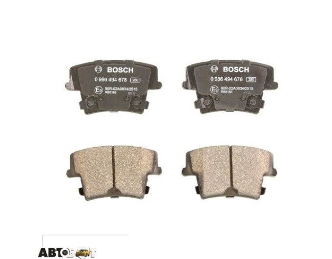 Тормозные колодки Bosch 0 986 494 678, цена: 3 165 грн.