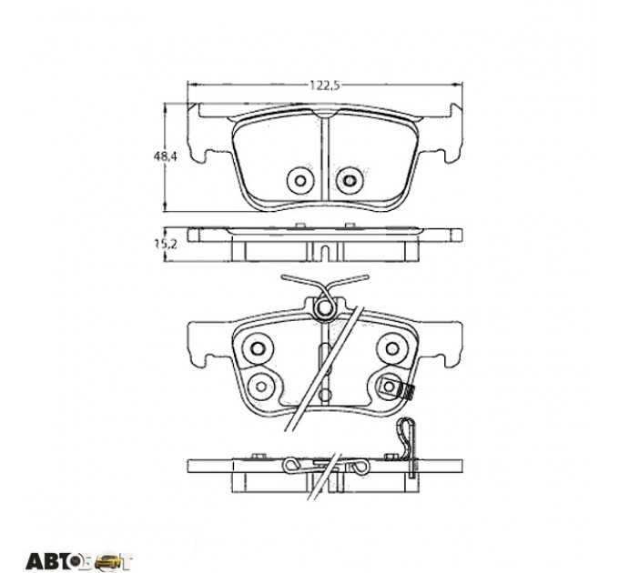 Тормозные колодки TRW GDB2252, цена: 3 320 грн.