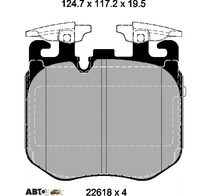 Тормозные колодки Textar 2261801, цена: 8 344 грн.