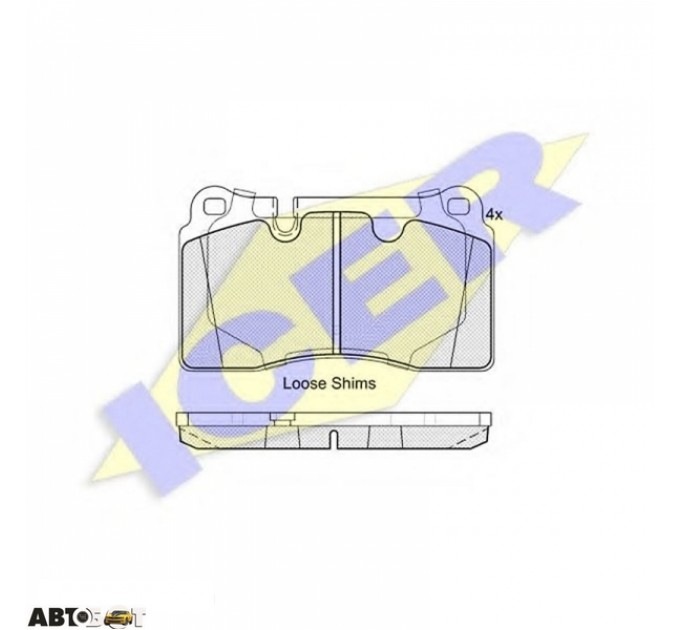 Тормозные колодки ICER 181791, цена: 2 017 грн.