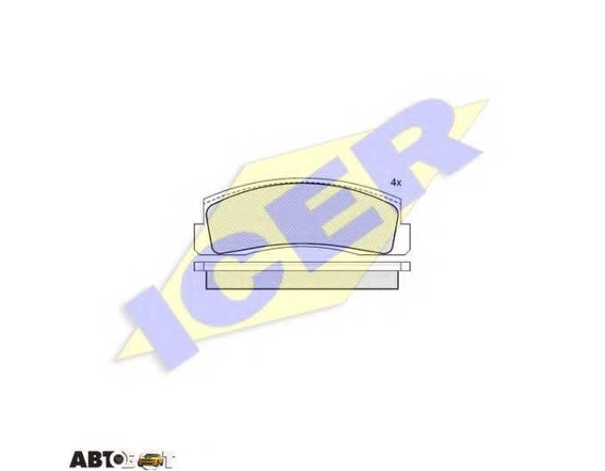 Гальмівні колодки ICER 180269, ціна: 954 грн.