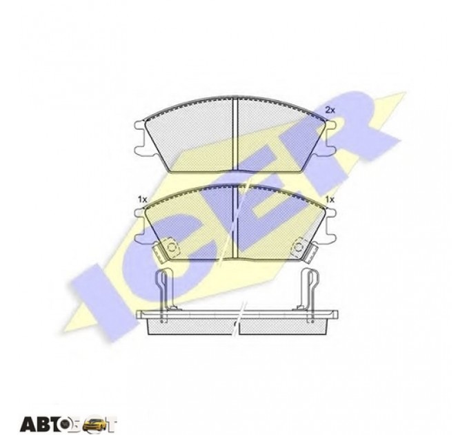 Тормозные колодки ICER 180887, цена: 768 грн.