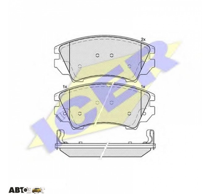 Тормозные колодки ICER 181913, цена: 2 105 грн.