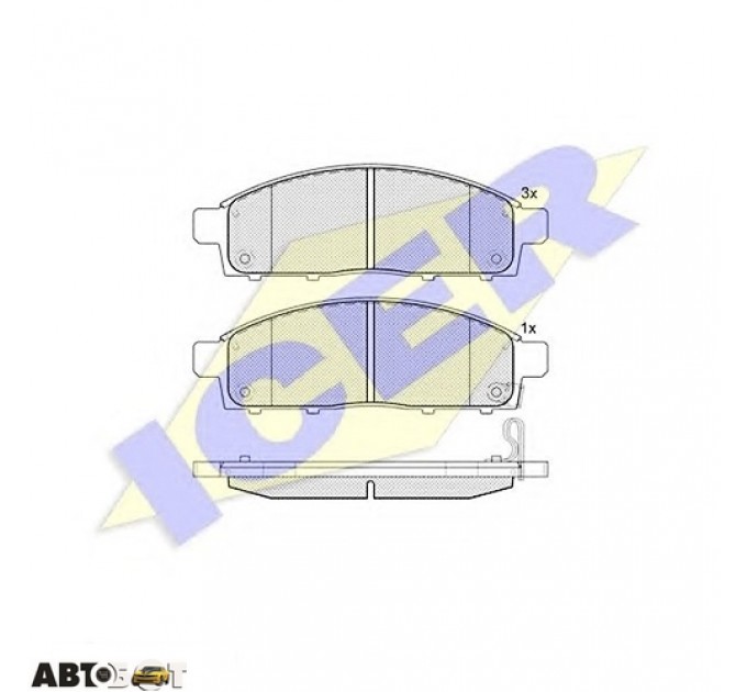 Тормозные колодки ICER 181784, цена: 1 281 грн.
