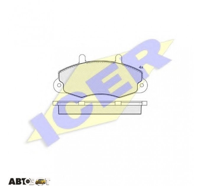 Гальмівні колодки ICER 140896, ціна: 931 грн.