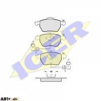 Тормозные колодки ICER 181331