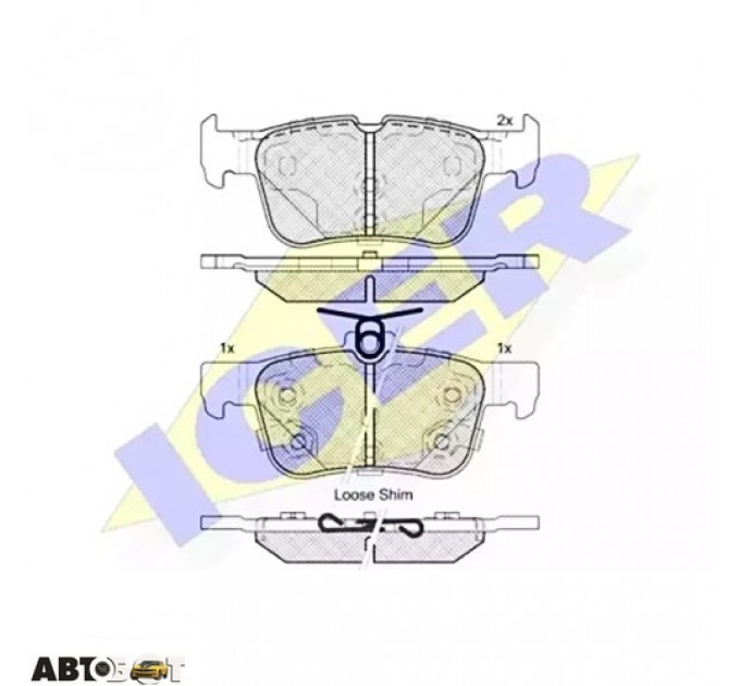 Тормозные колодки ICER 182198203, цена: 1 159 грн.