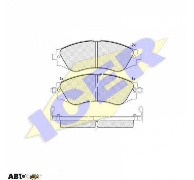 Тормозные колодки ICER 181260, цена: 865 грн.