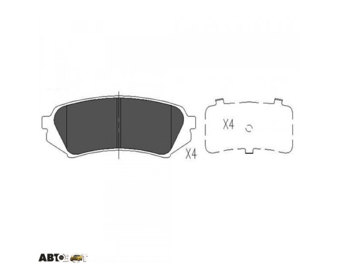 Гальмівні колодки KAVO PARTS KBP-9118, ціна: 1 643 грн.