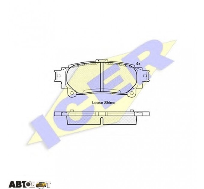 Тормозные колодки ICER 181983, цена: 1 271 грн.