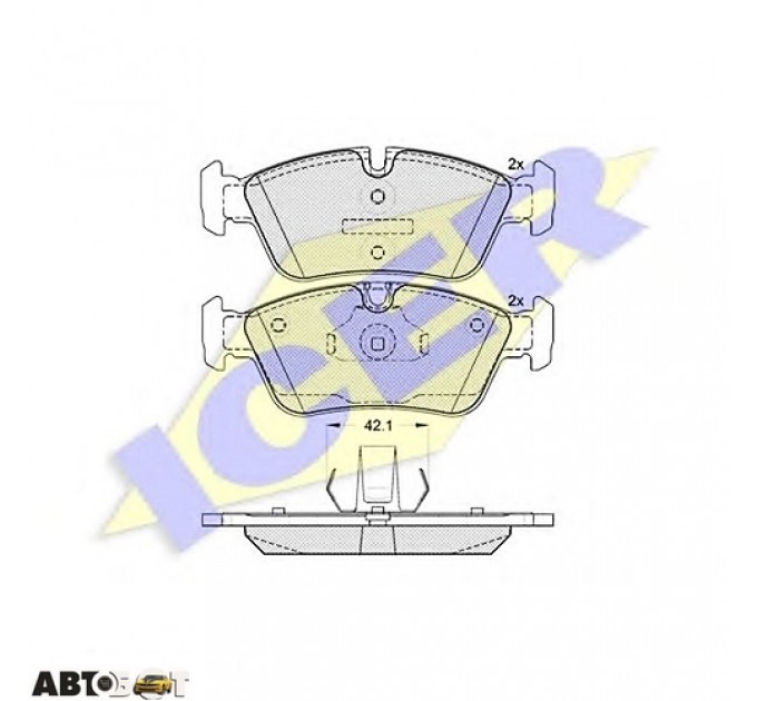 Тормозные колодки ICER 181295, цена: 1 131 грн.