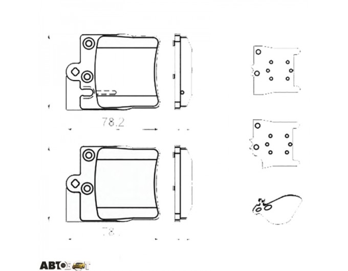 Тормозные колодки Bosch 0 986 494 022, цена: 2 291 грн.