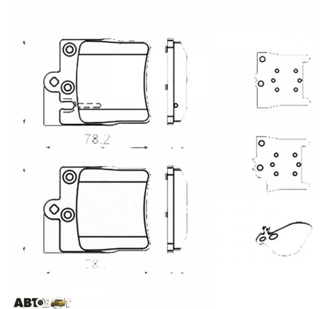 Гальмівні колодки Bosch 0 986 494 022, ціна: 1 248 грн.