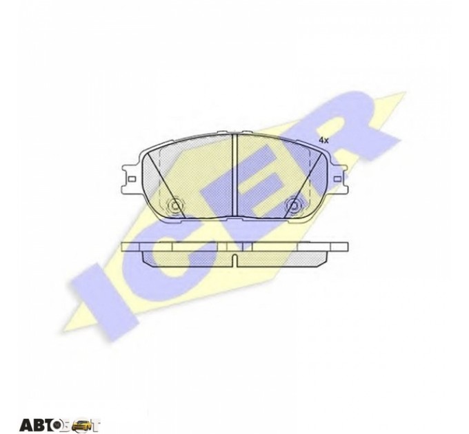 Гальмівні колодки ICER 181690200, ціна: 1 469 грн.