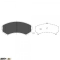 Тормозные колодки KAVO PARTS KBP-4504, цена: 1 578 грн.