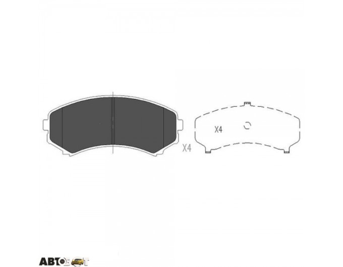 Тормозные колодки KAVO PARTS KBP-4504, цена: 1 578 грн.