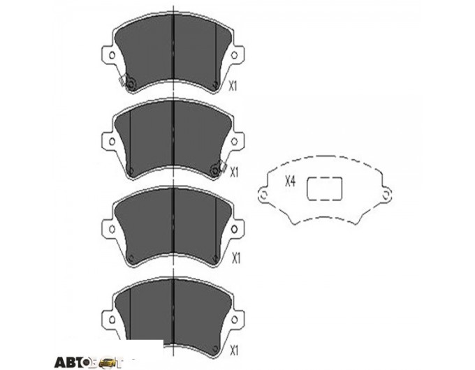 Тормозные колодки KAVO PARTS KBP-9012, цена: 1 790 грн.