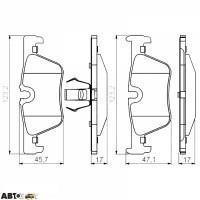 Тормозные колодки Bosch 0 986 495 289